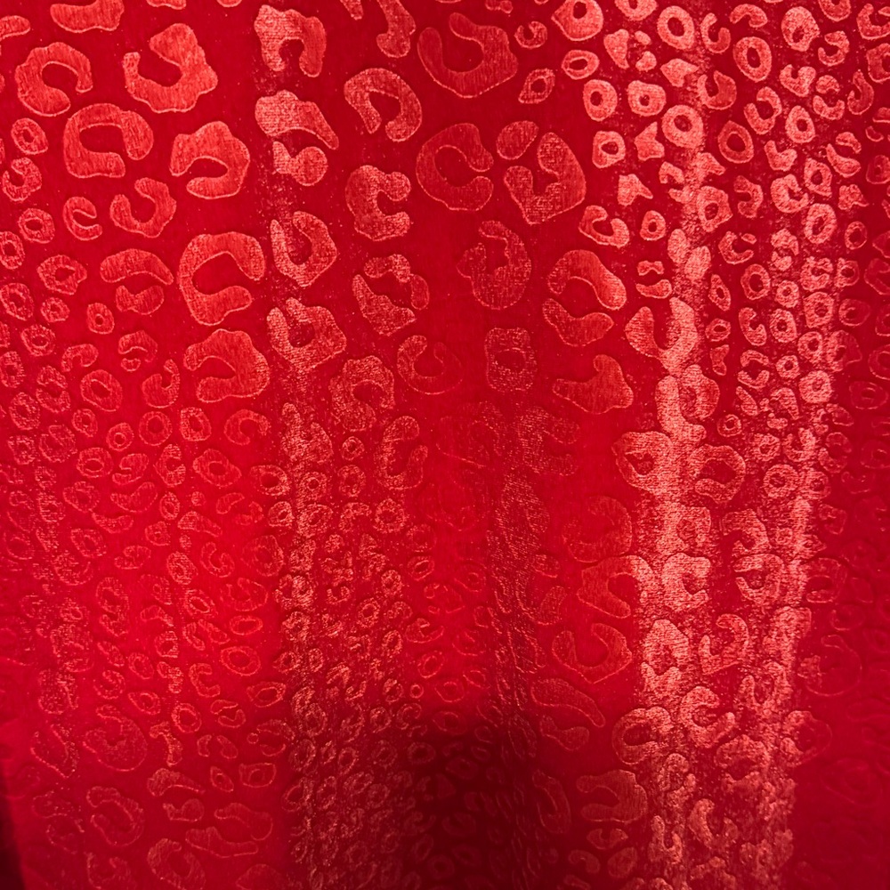 Ruby Rd. Red Cowl Neck Blouse Size Large - image 2